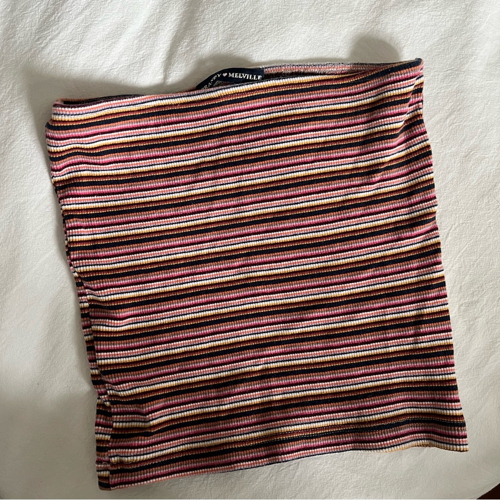 Brandy Melville Stripped Tube Top